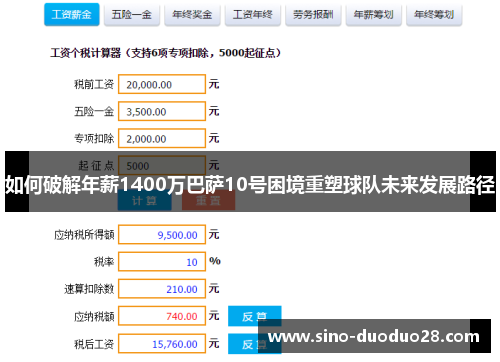 如何破解年薪1400万巴萨10号困境重塑球队未来发展路径